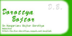 dorottya bojtor business card